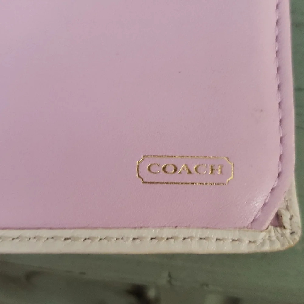 Coach Monogram Twist Lock Clutch Wallet
